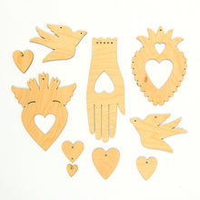 Load image into Gallery viewer, Unpainted Valentines Milagro Decoration Kit